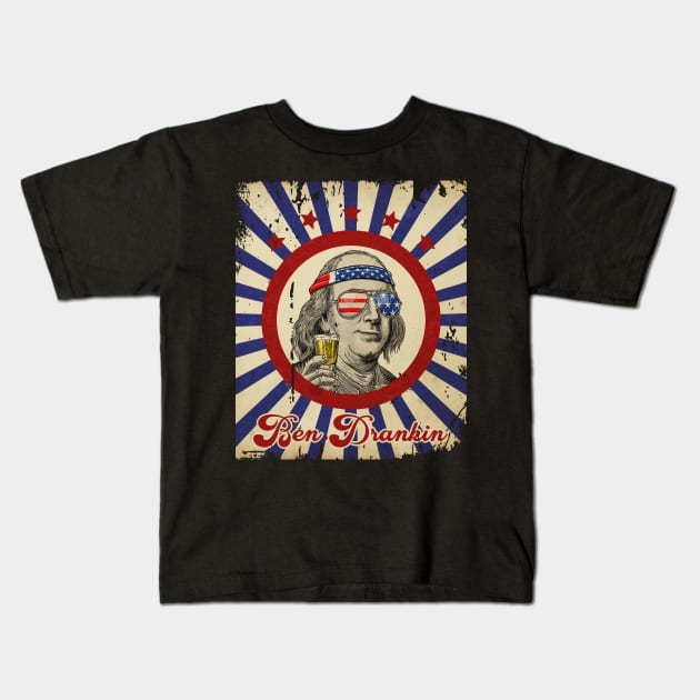 Ben Drankin Kids T-Shirt by CF.LAB.DESIGN